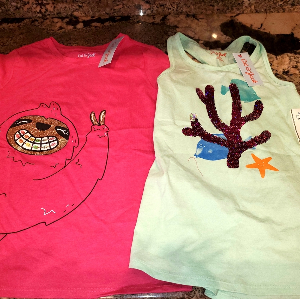 Girls t-shirt and tank
